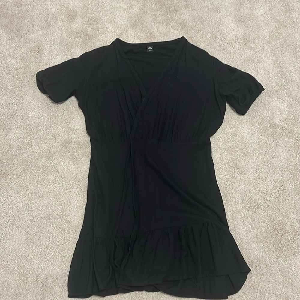 Black mini dress